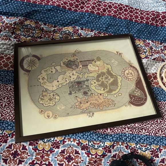 Super Mario world SNES Map - Picture 1 of 3